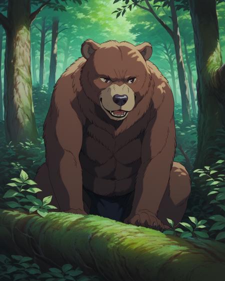 13563-2716170909-score_9, score_8_up, score_7_up, source_anime, zPDXL, Ghiblistyle, no humans, forest, trees, animal focus, Bear _lora_Ghibli_sty.png